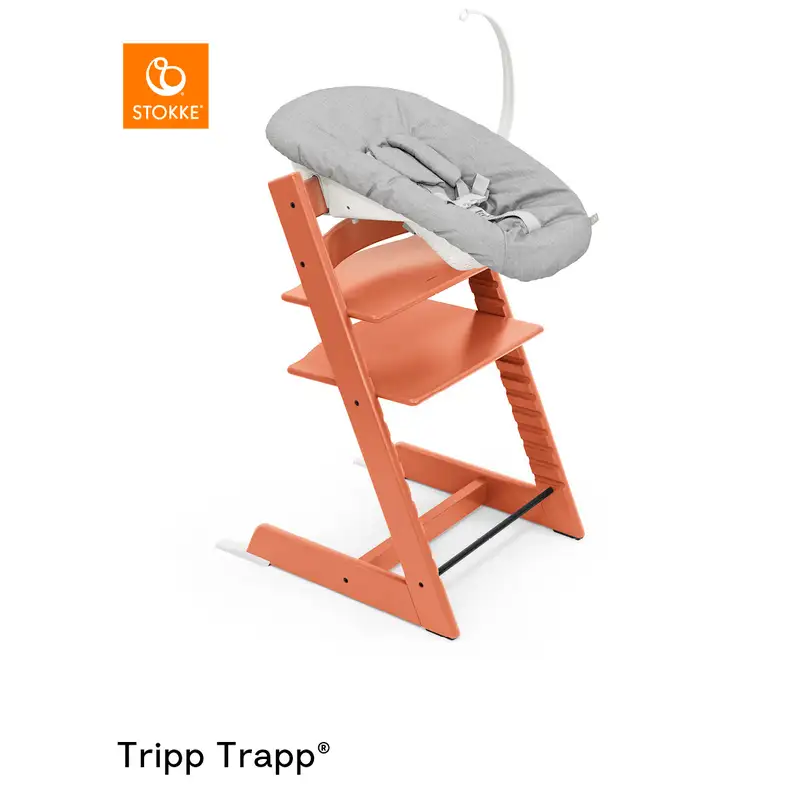 Tripp Trapp Bøg + Newborn Set   Terracotta   Grey fra Stokke