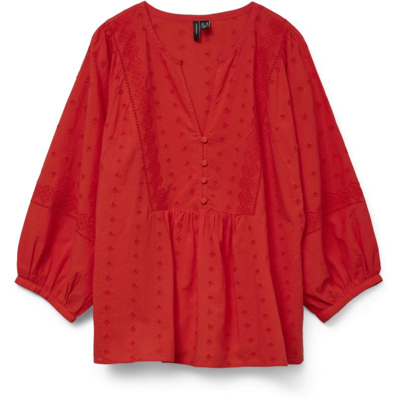 Dame Bluse Vmsofie   Fiery Red fra Vero Moda