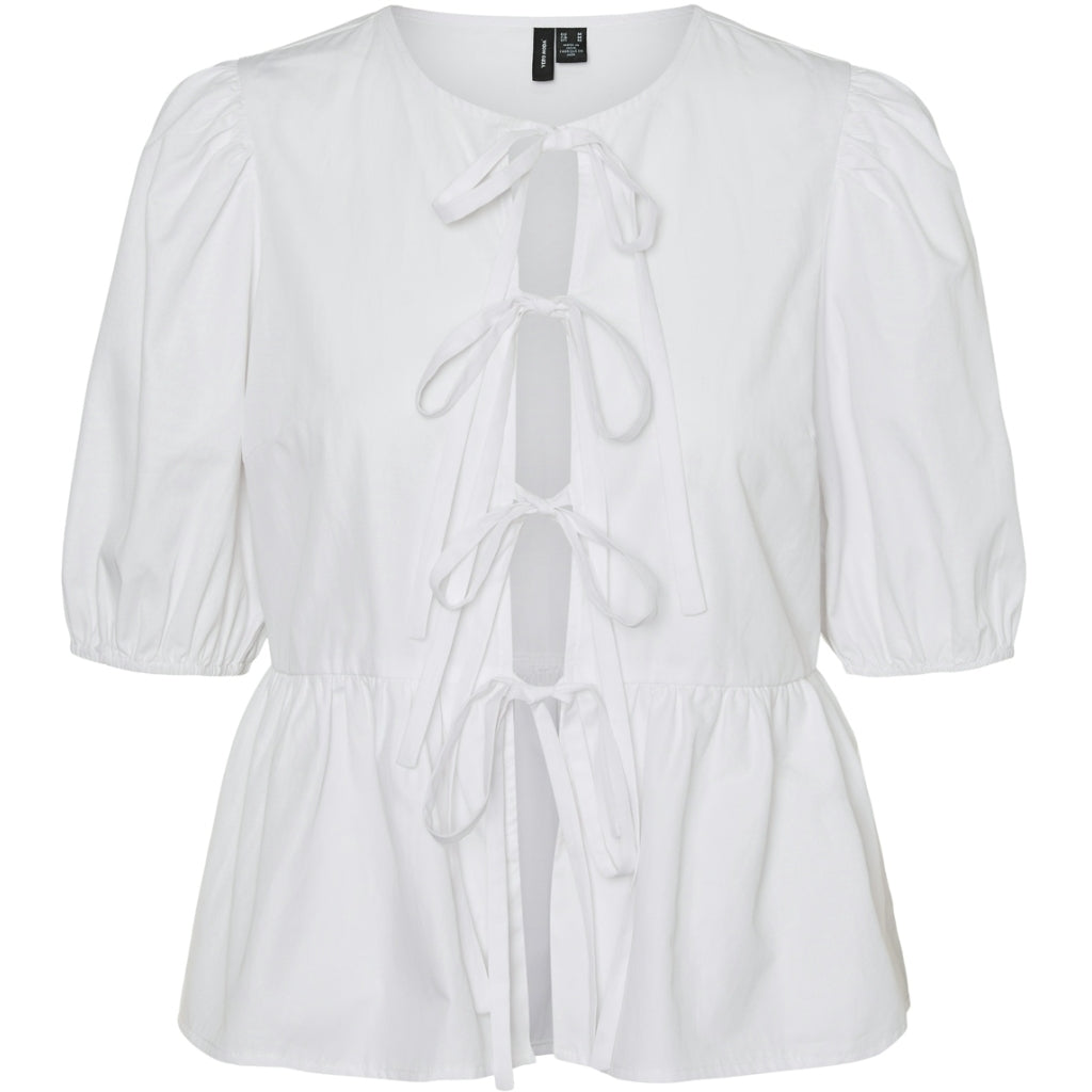 Dame Bluse Vmelly   Bright White fra Vero Moda