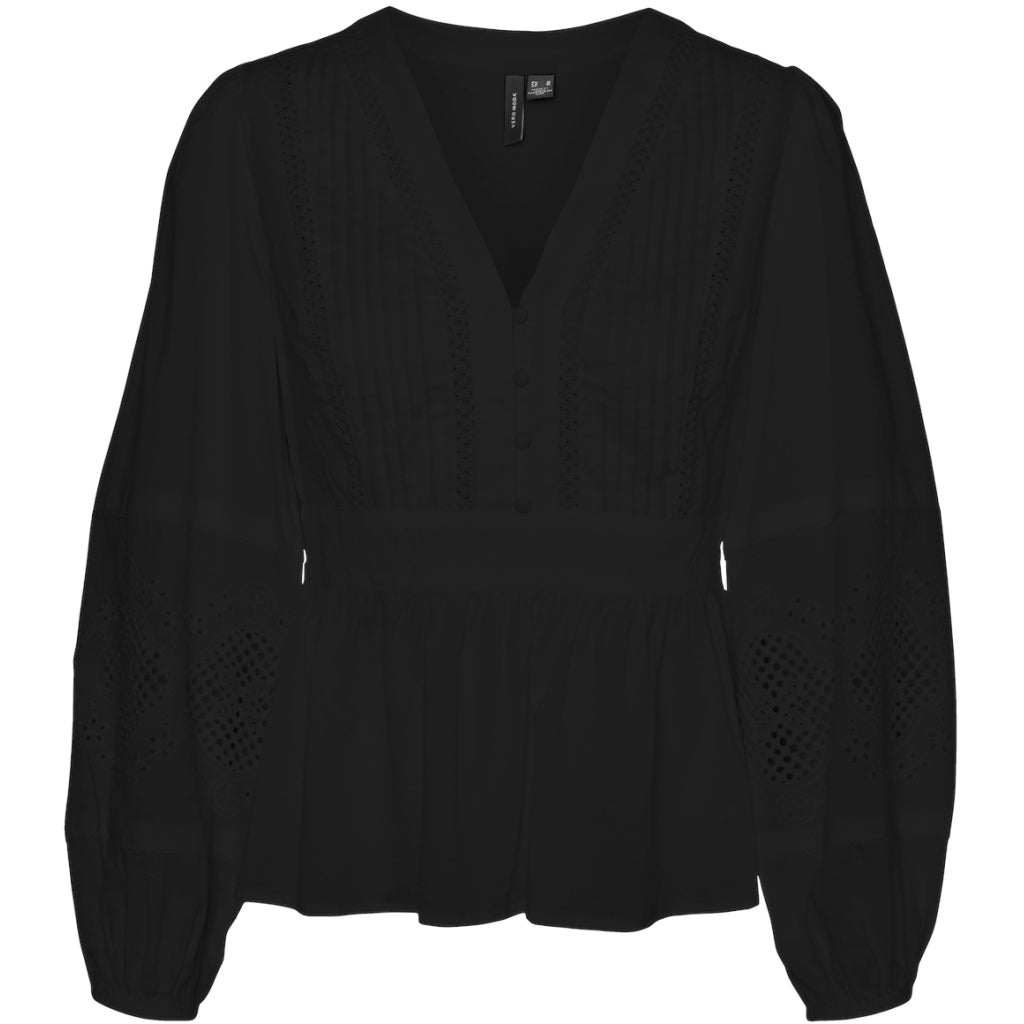 Dame Bluse Vmjamilla Black fra Vero Moda