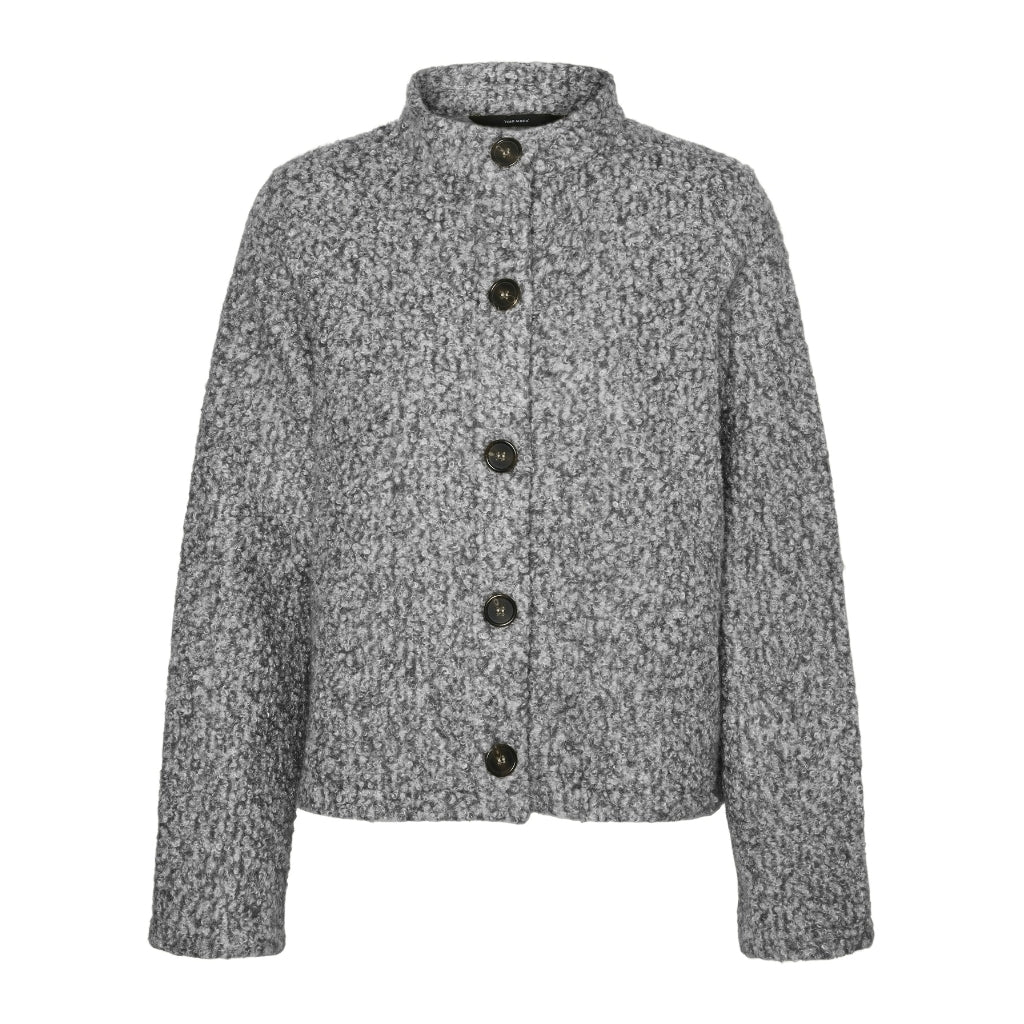 Dame Cardigan Vmhayli   Light Grey Melange Dark Grey Melange fra Vero Moda