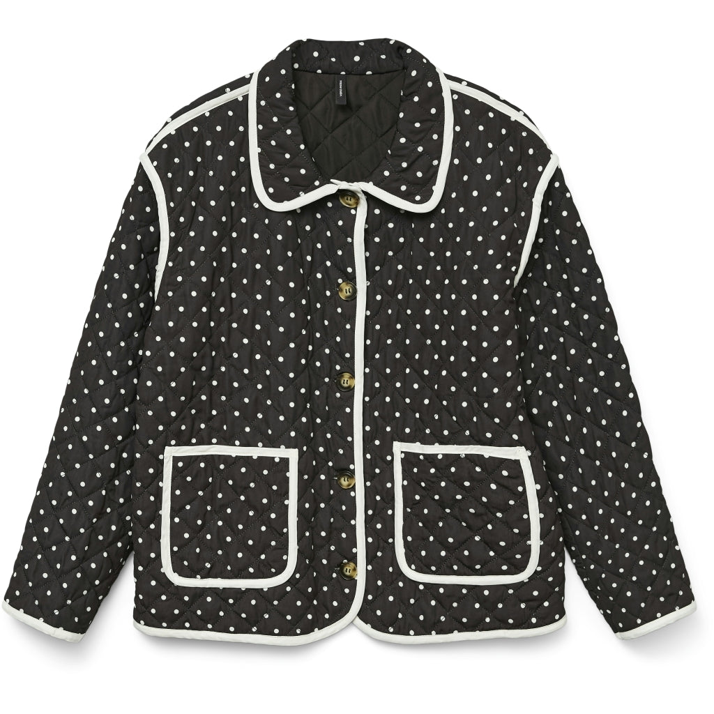 Dame Jakke Vmsanne   Black Dots fra Vero Moda