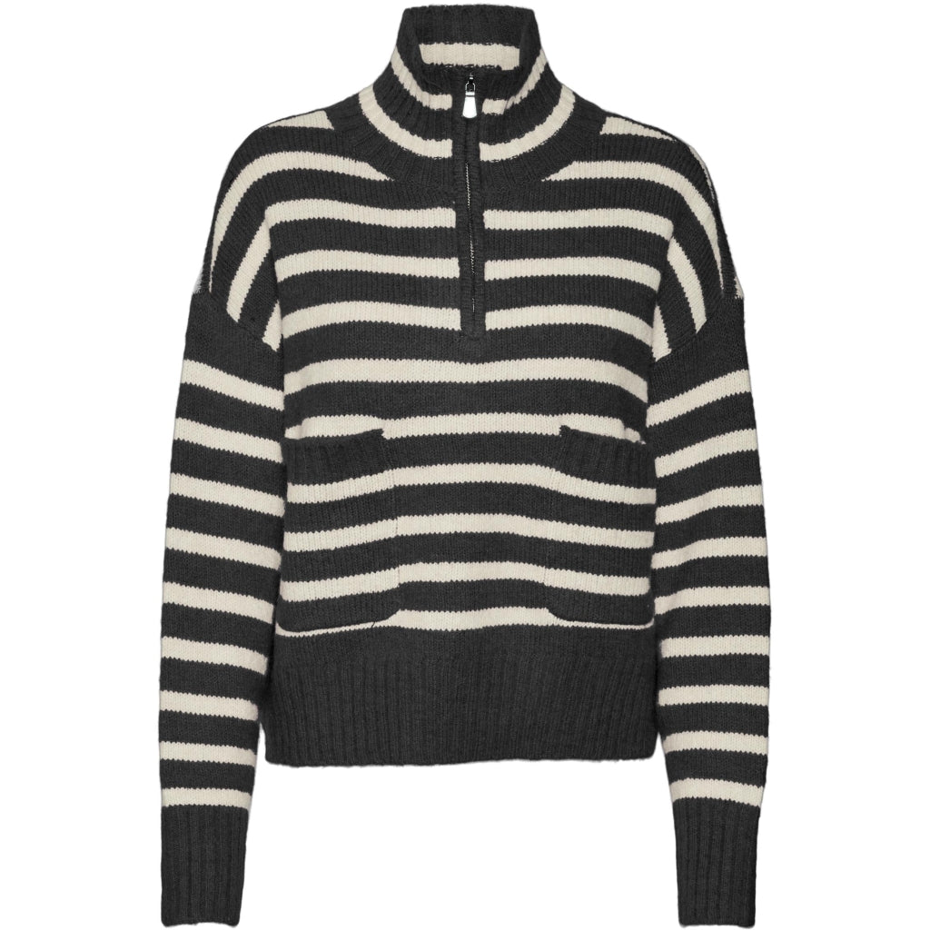 Dame Pullover Vmcarry   Black Birch fra Vero Moda