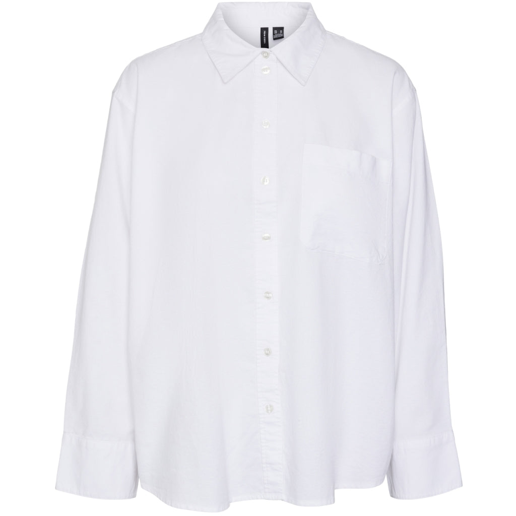 Dame Skjorte Vmida   Bright White fra Vero Moda