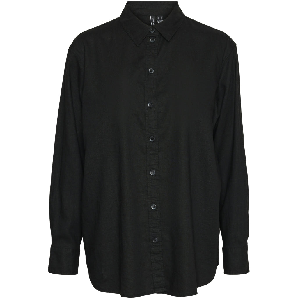 Dame Skjorte Vmlinn   Black fra Vero Moda