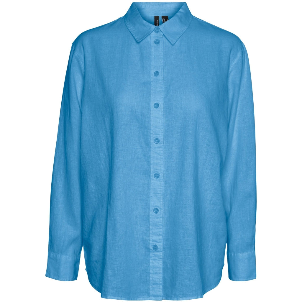 Dame Skjorte Vmlinn   Bonnie Blue fra Vero Moda