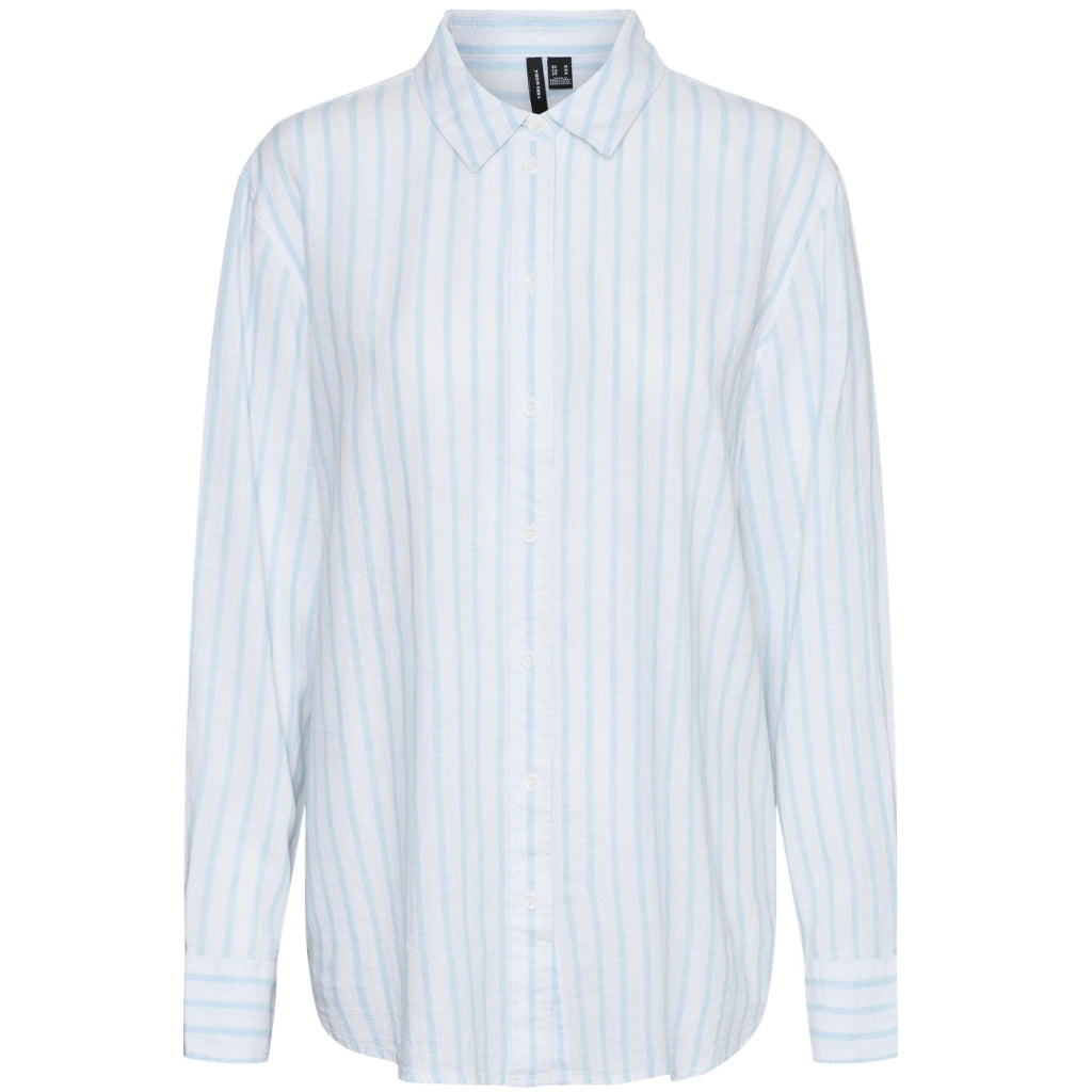 Dame Skjorte Vmlinn   Snow White Olga Airy Blue fra Vero Moda