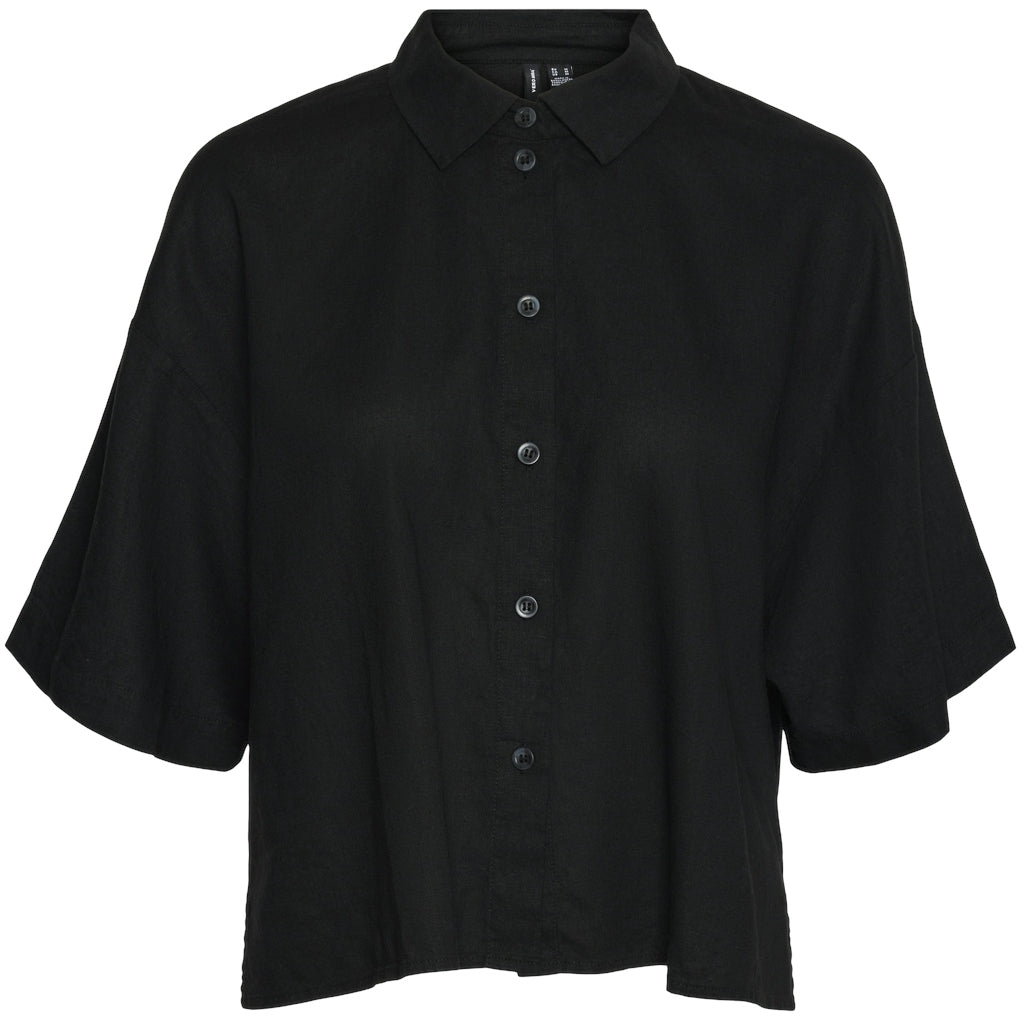 Dame Skjorte Vmlinn Black fra Vero Moda