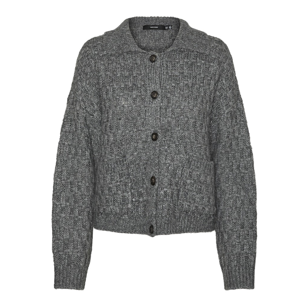 Dame Strik Vmcarlie   Medium Grey Melange fra Vero Moda