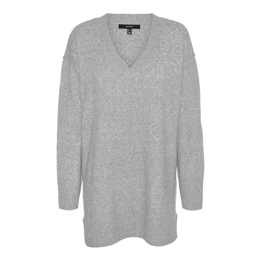 Dame Strik Vmesti   Light Grey Melange fra Vero Moda