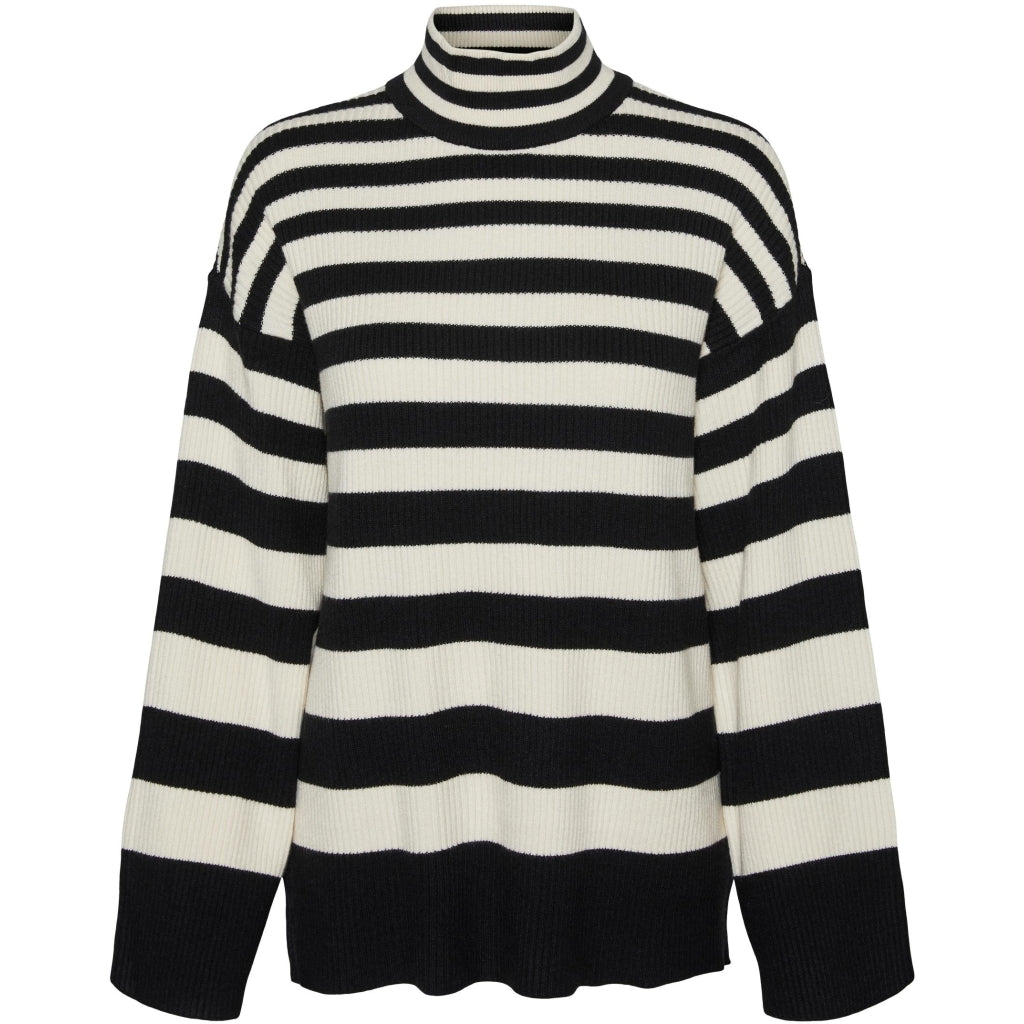 Dame Strik Vmhermosa   Black W Birch fra Vero Moda