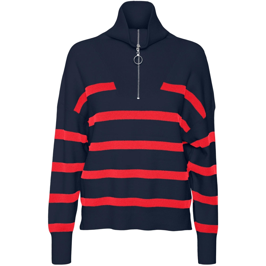 Dame Strik Vmsaba   Navy Blazer Bittersweet fra Vero Moda