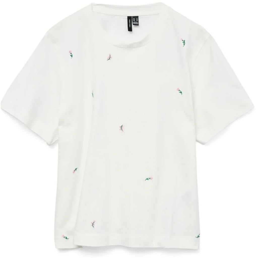 Dame T Shirt Vmsolvei   Snow White Print Flowers fra Vero Moda