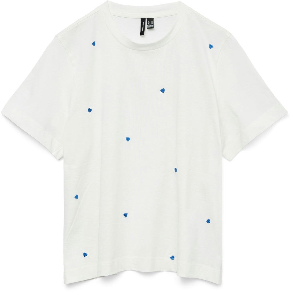 Dame T Shirt Vmsolvei   Snow White Print Hearts fra Vero Moda