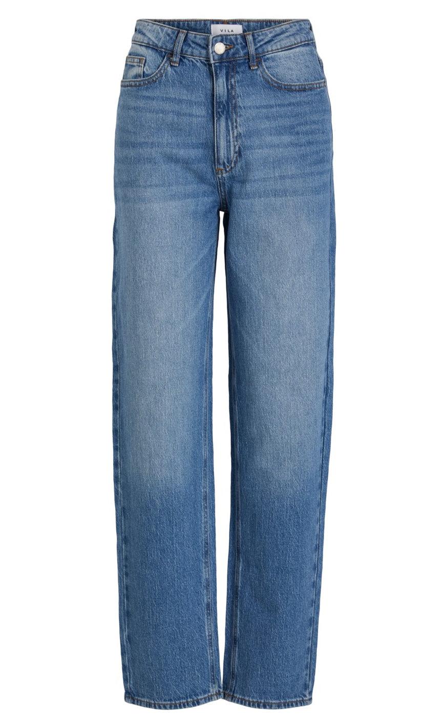 Vila Bukser   Jeans   Kelly   Medium Blue Denim fra Pieces
