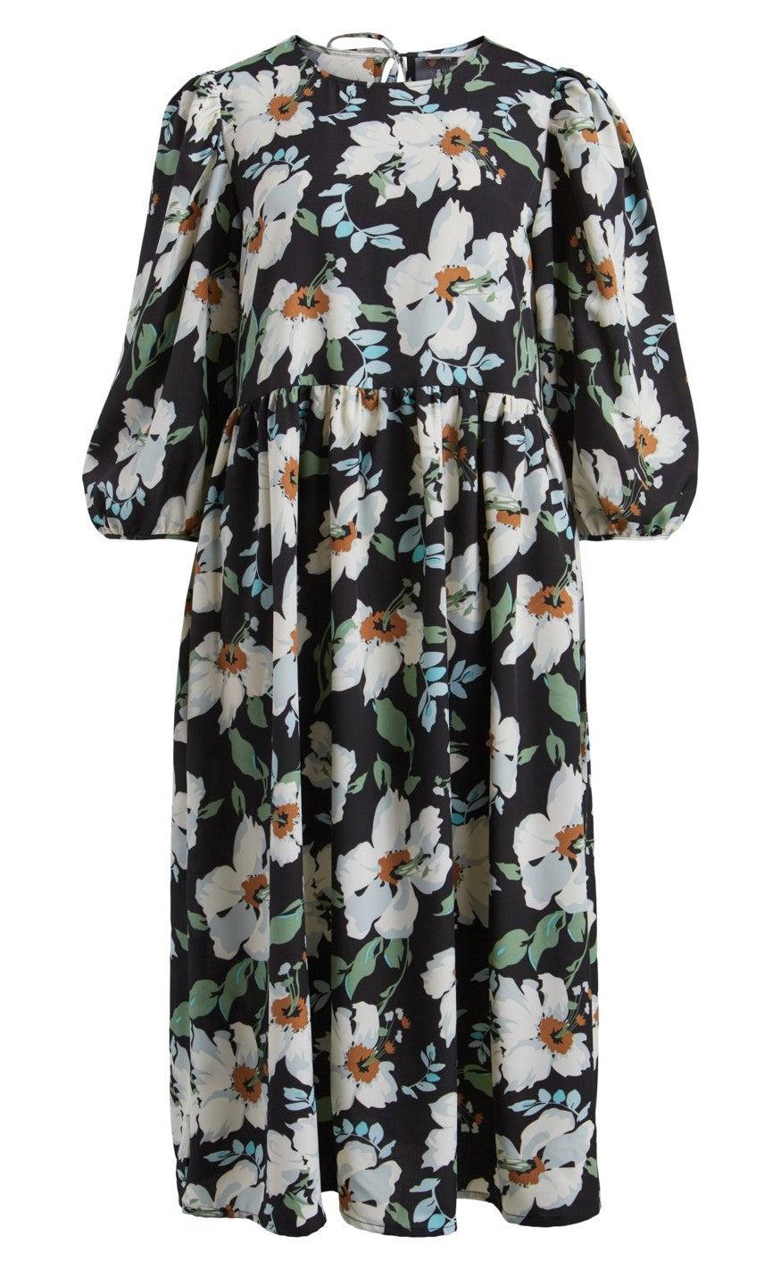 Kjole   Pay   Black W. Flowers fra Vila