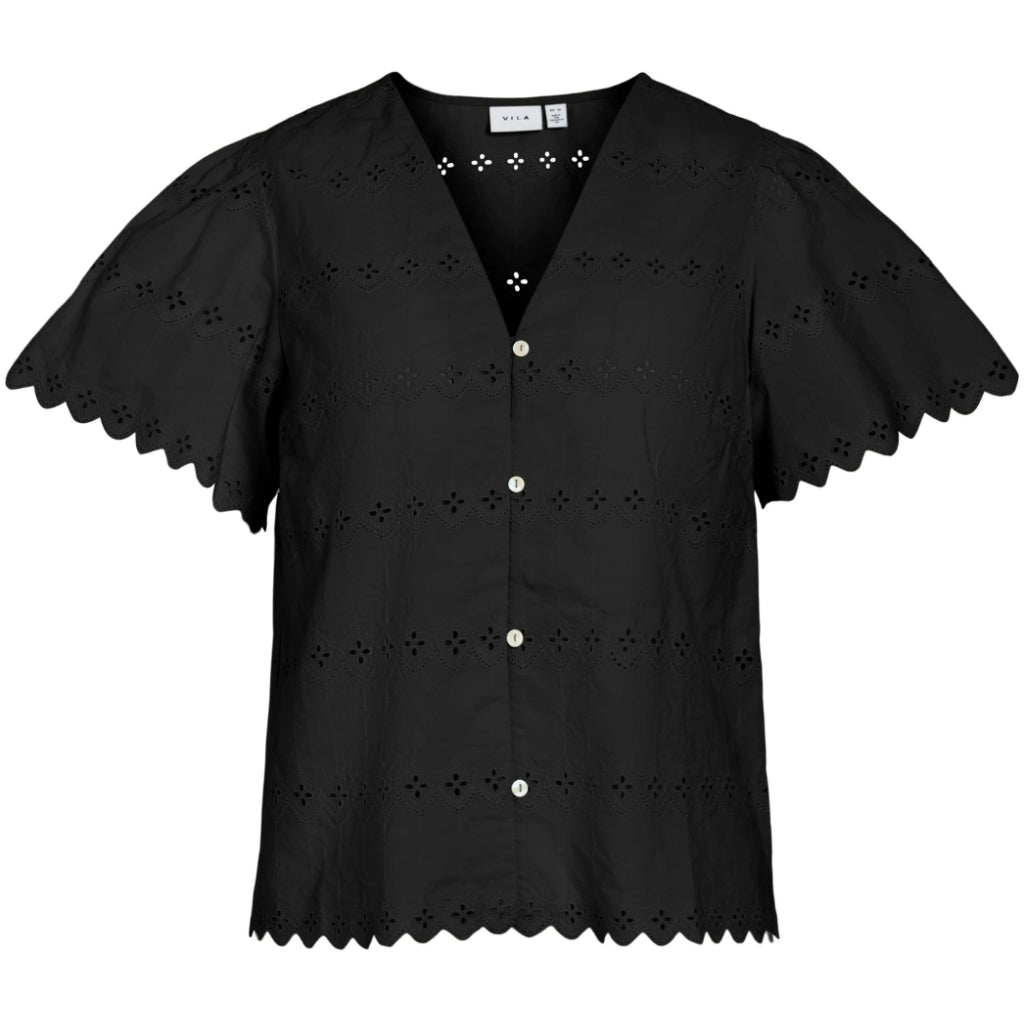 Dame Bluse Viwasat   Black Beauty fra Vila