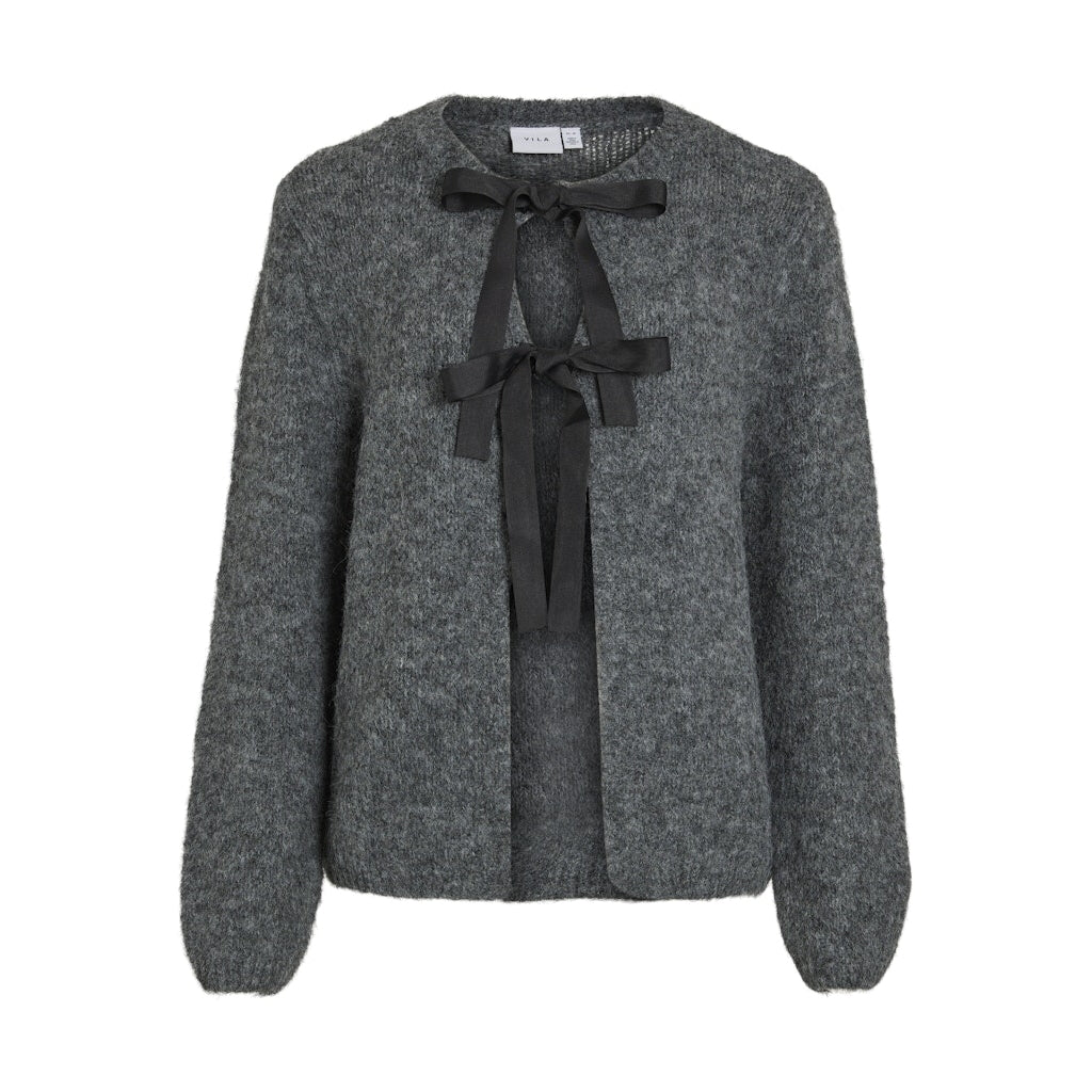 Dame Cardigan Vibows   Medium Grey Melange fra Vila