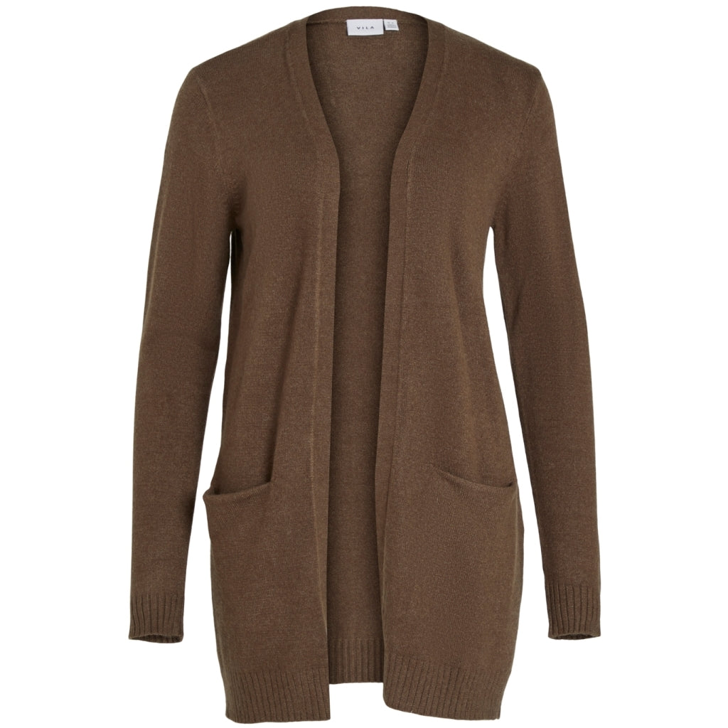 Dame Cardigan Viril   Crocodile Dark Melange fra Vila