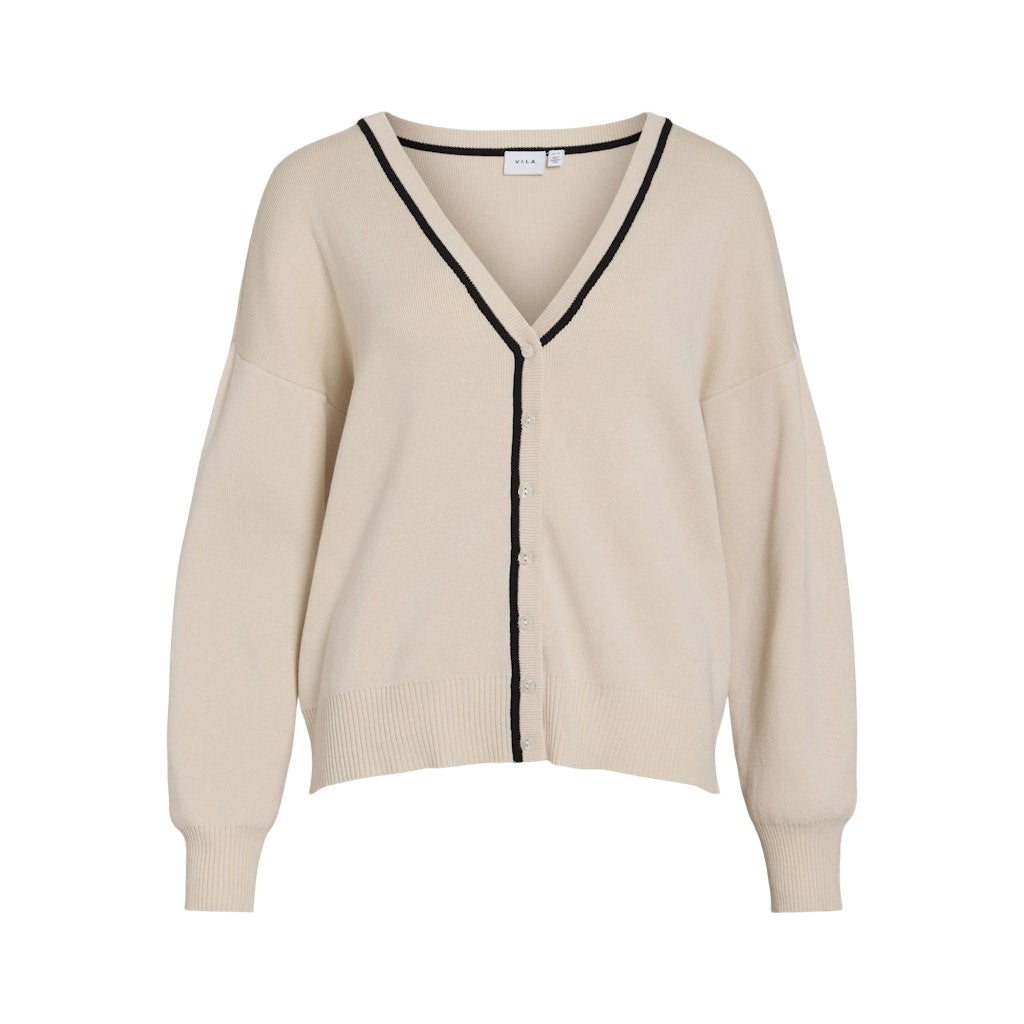 Dame Cardigan Visanel   Birch fra Vila