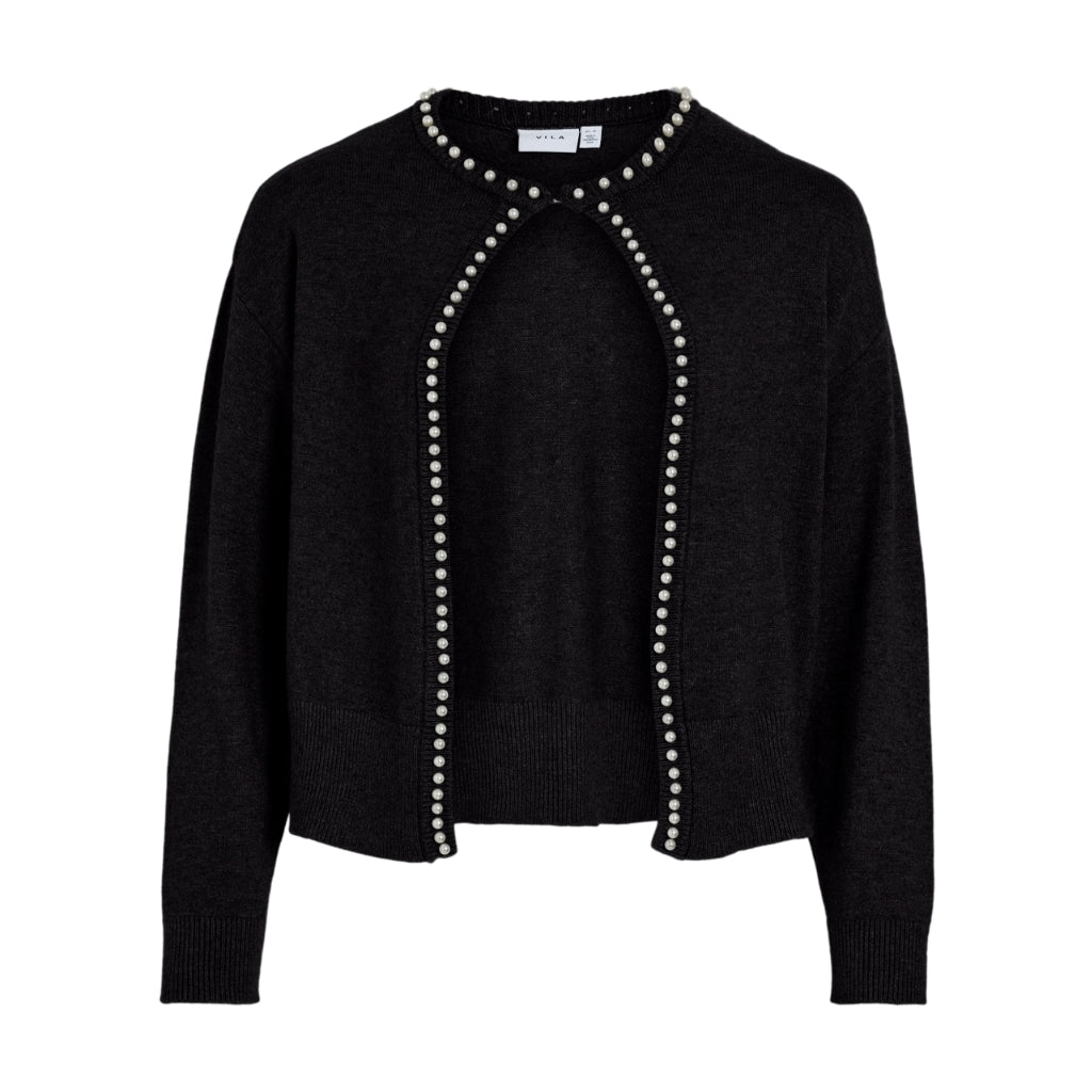 Dame Cardigan Vizafina   Black fra Vila