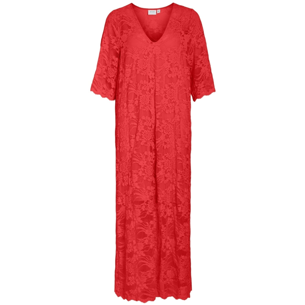 Dame Kjole Vilorna   Poppy Red fra Vila