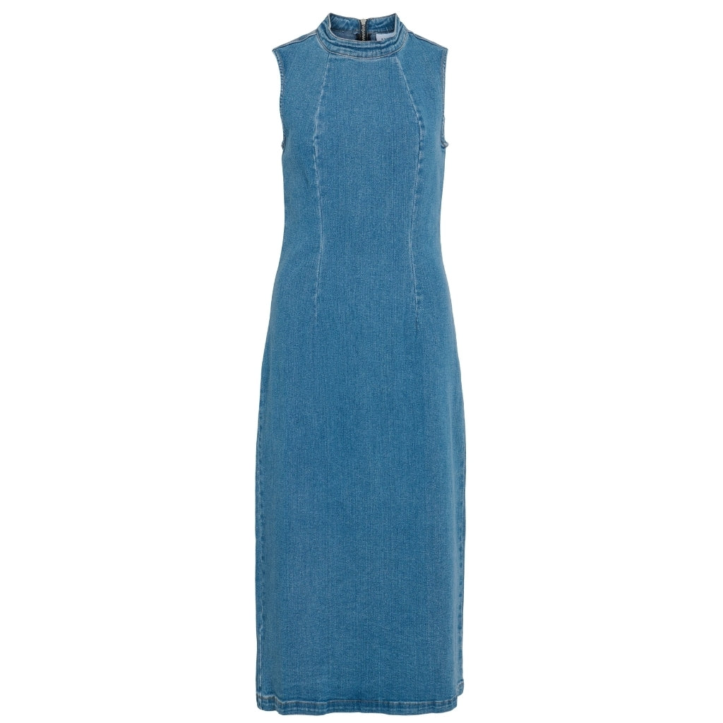 Dame Kjole Viwinona   Medium Blue Denim fra Vila