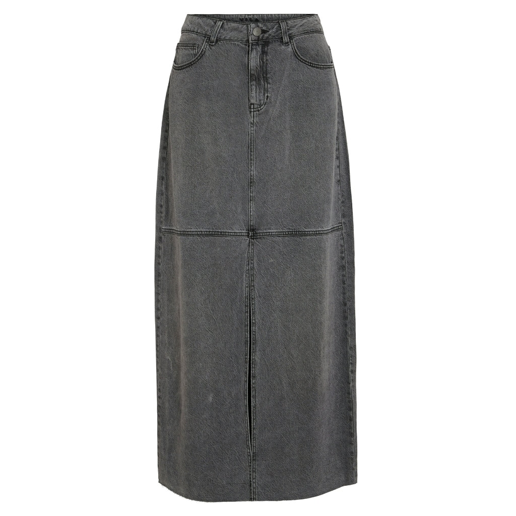 Dame Nederdel Vikiki   Medium Grey Denim fra Vila