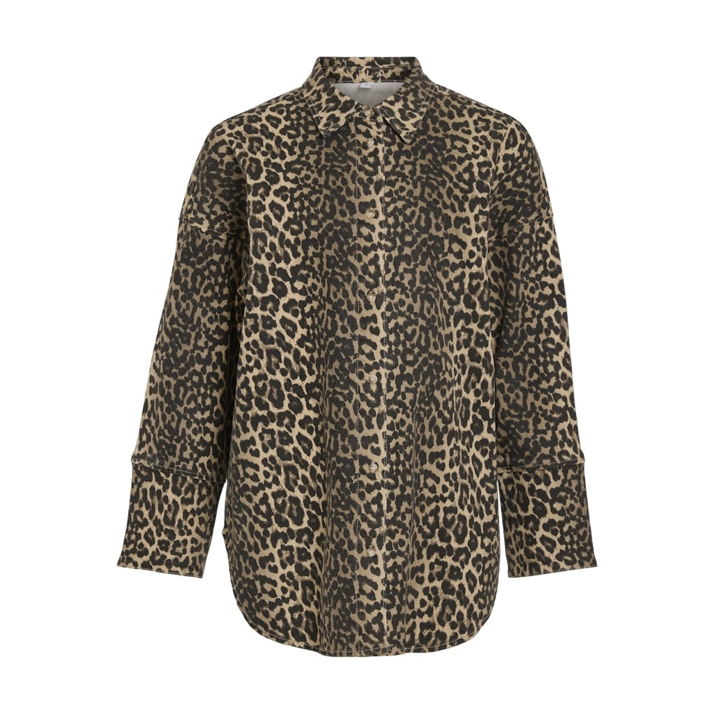 Dame Skjorte Vichia   Birch Leopard fra Vila
