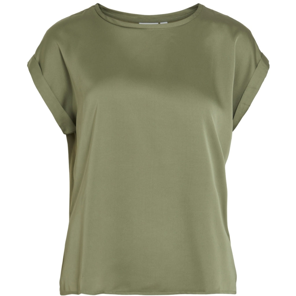 Dame Top Viellette   Oil Green fra Vila