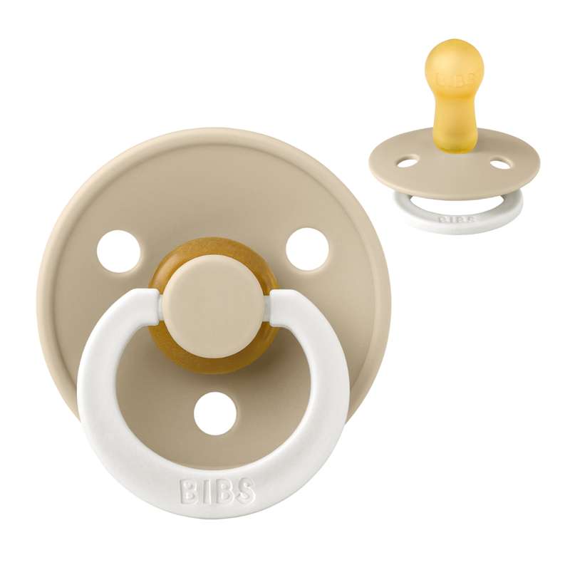 Rund Colour Sut   Str. 2   Naturgummi   Glow   Vanilla fra Bibs