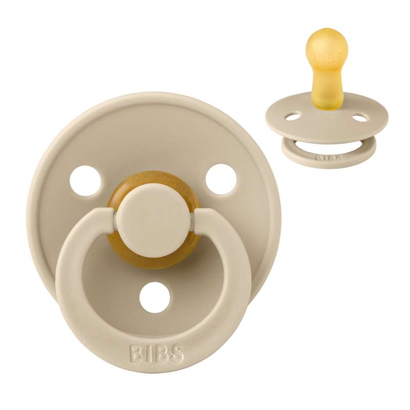 Rund Colour Sut   Str. 2   Naturgummi   Vanilla fra Bibs