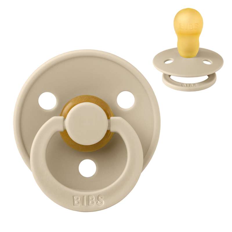 Rund Colour Sut Str. 3 Naturgummi Vanilla fra Bibs