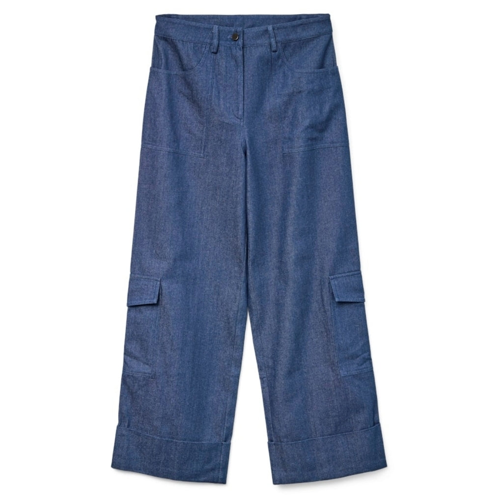 Dame Bukser Vmcarla   Blue Indigo fra Vero Moda