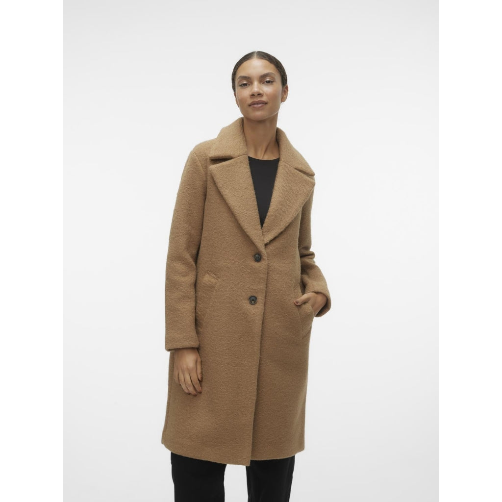 Dame Frakke Vmanny   Tigers Eye fra Vero Moda