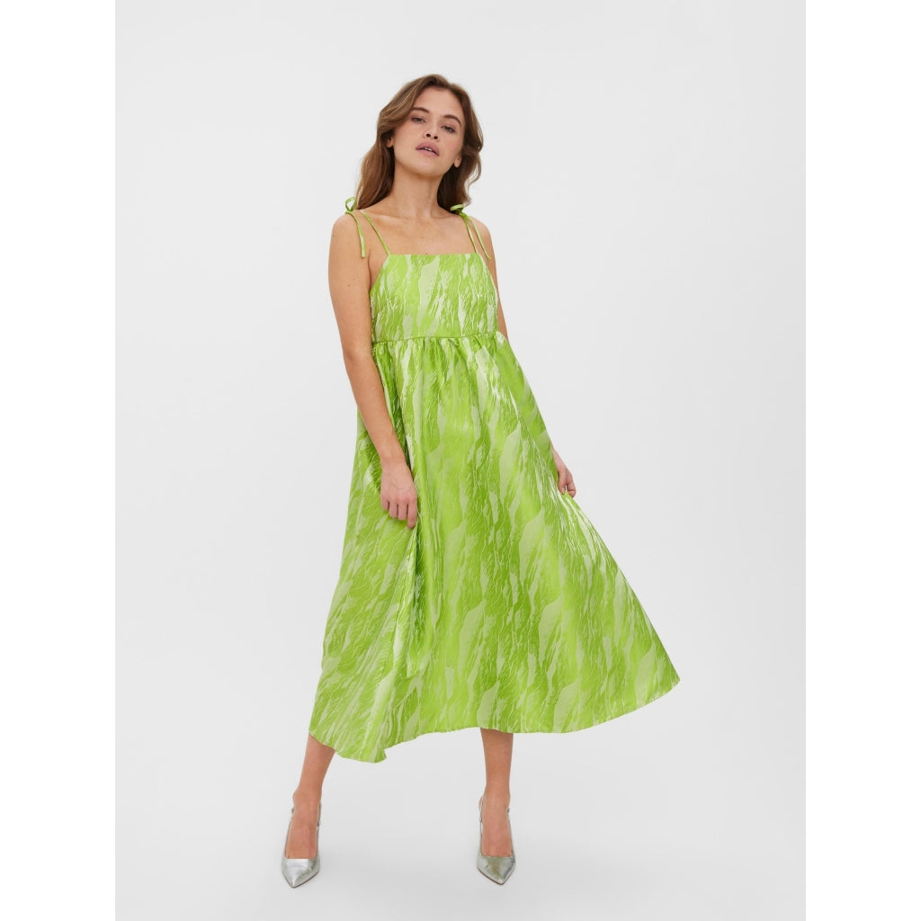 Dame Kjole Vmvarious   Bright Chartreuse Jacquard fra Vero Moda