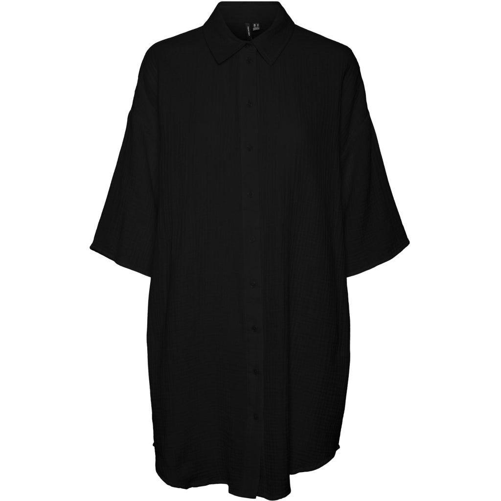 Dame Skjortekjole Vmnatali   Black fra Vero Moda