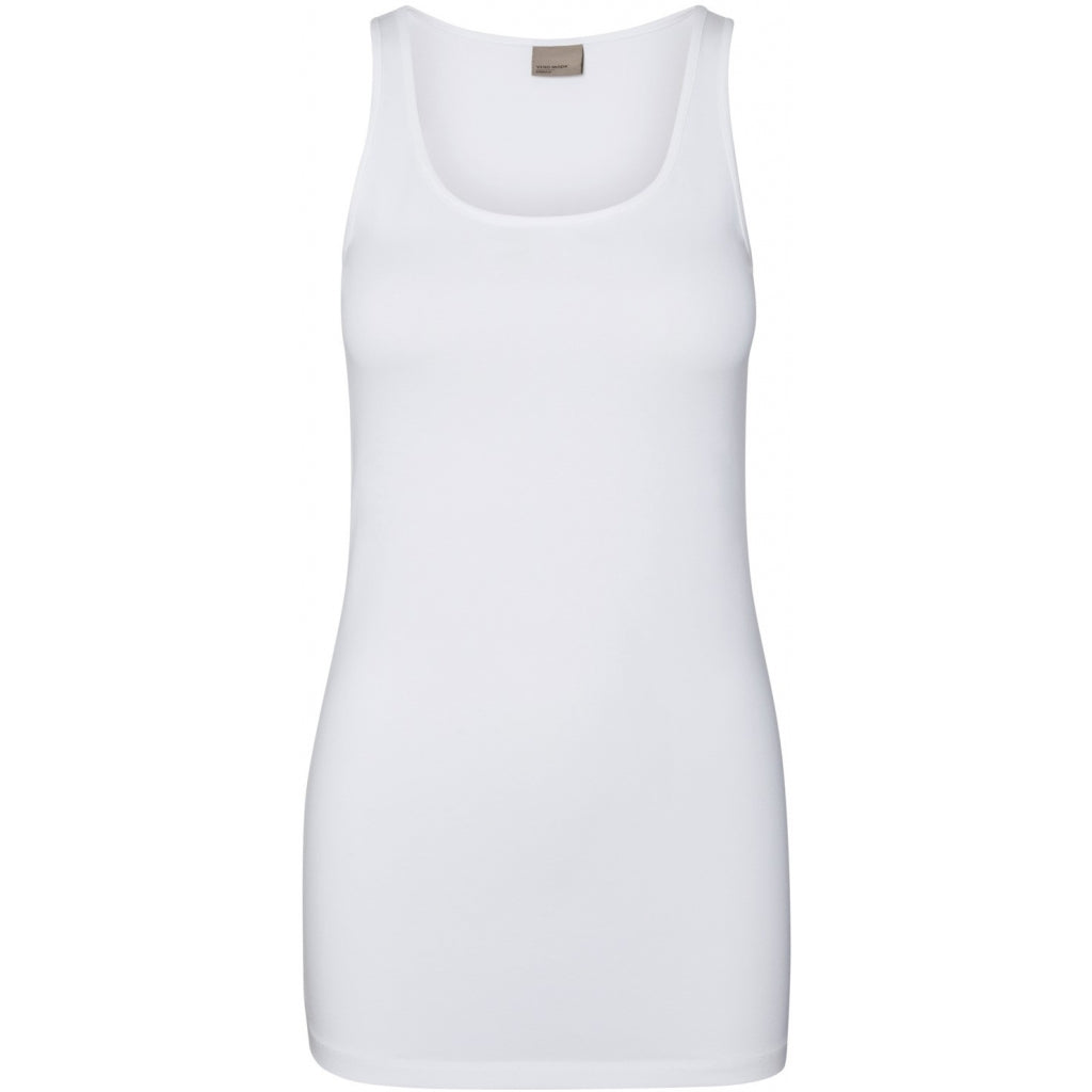 Dame Tanktop Vmmaxi   Bright White fra Vero Moda