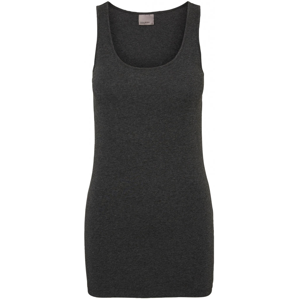 Dame Tanktop Vmmaxi   Dark Grey Melange fra Vero Moda