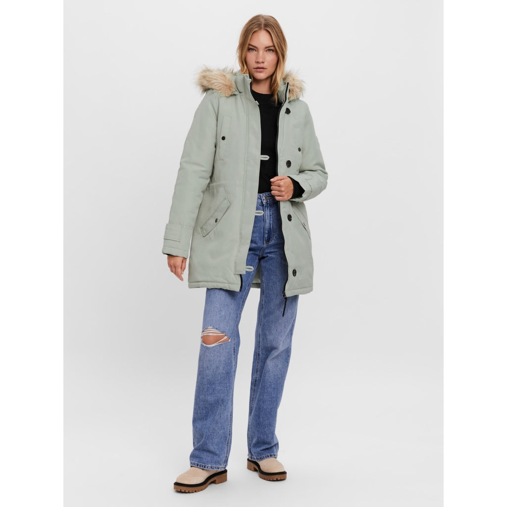Dame Vinterjakke Vmexcursionexpedition   Mineral Gray fra Vero Moda
