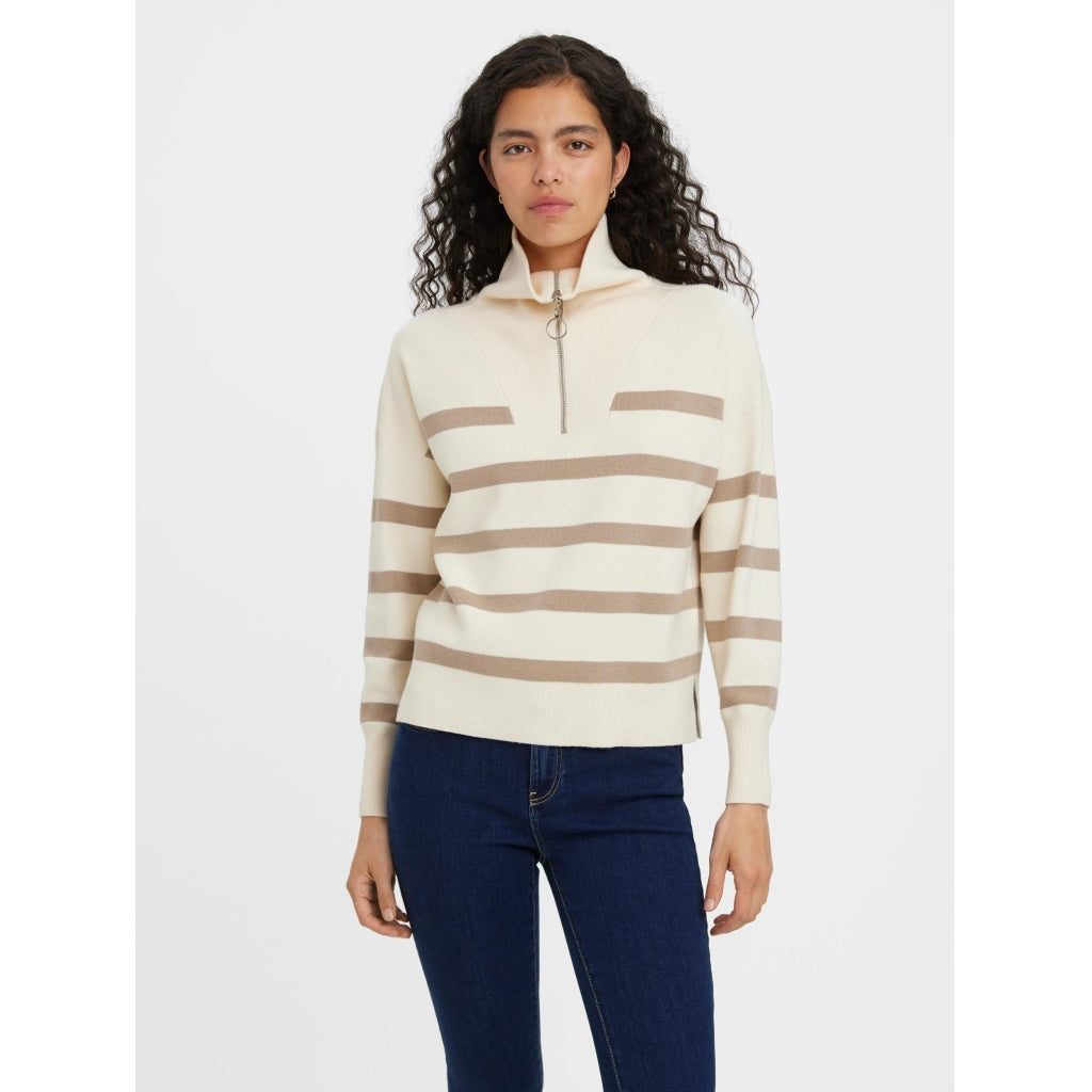 Highneck Vmsaba   Birch Silver Mink fra Vero Moda