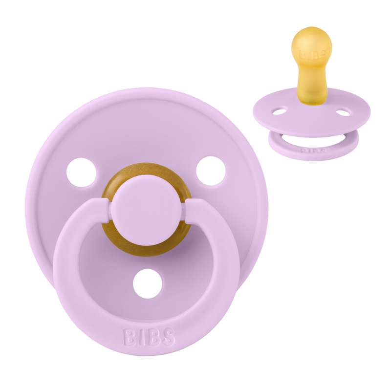 Rund Colour Sut   Str. 2   Naturgummi   Violet Sky fra Bibs