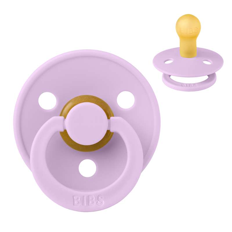 Rund Colour Sut   Str. 1   Naturgummi   Violet Sky fra Bibs