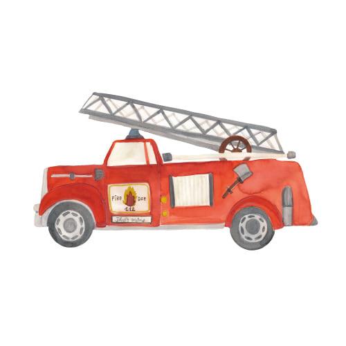 Wallsticker Fire Truck   Multi fra That's Mine
