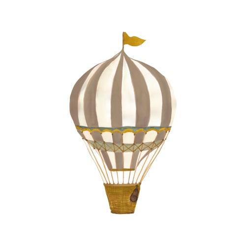 Wallsticker Retro Air Balloon Large Brown   Brown fra That's Mine