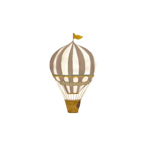 Wallsticker Retro Air Balloon Small Brown   Brown fra That's Mine