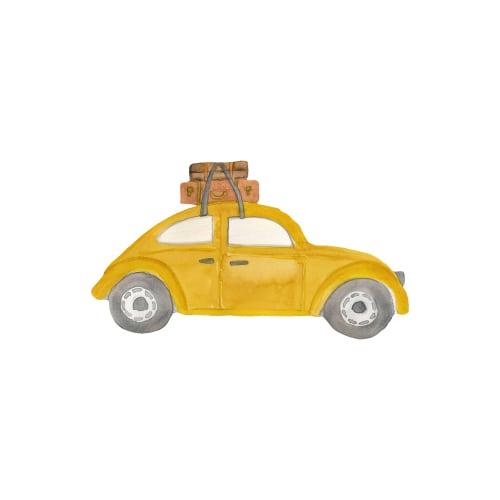 Wallsticker Retro Car   Multi fra That's Mine
