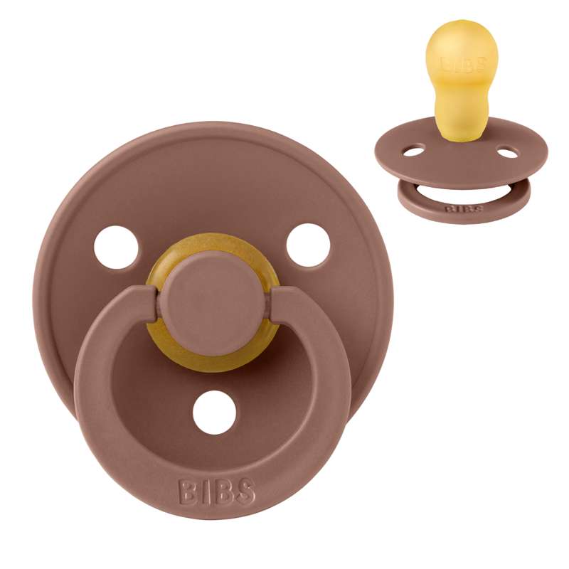 Rund Colour Sut Str. 3 Naturgummi Woodchuck fra Bibs