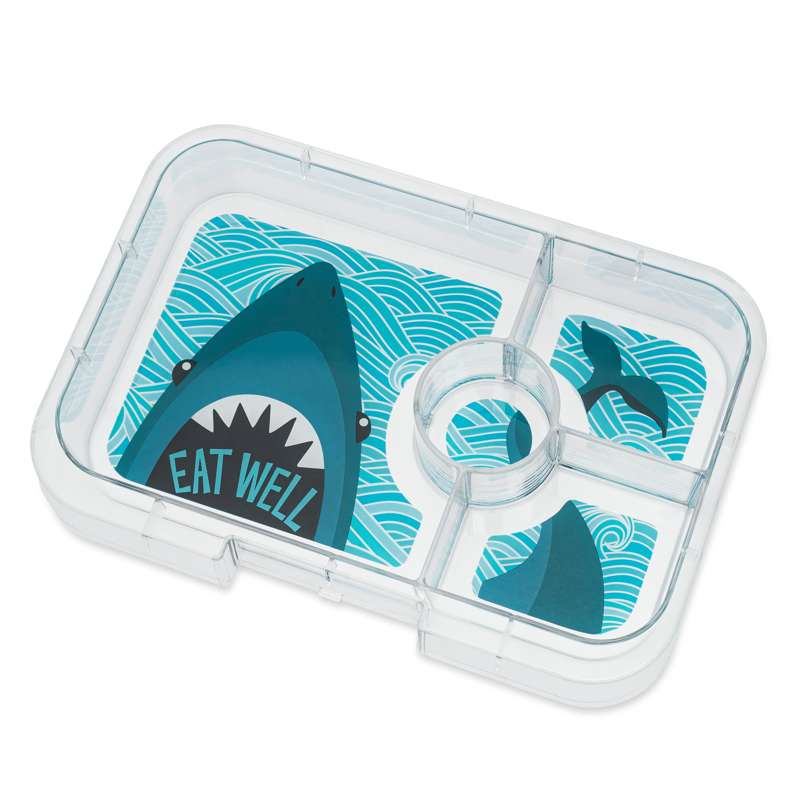 Indsatsbakke   Tapas Tray   4 Rum   Shark fra Yumbox