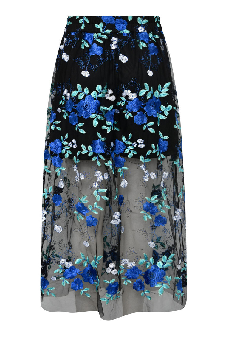 A View   Nederdel   Fuschia Skirt   Black Blue fra A-view